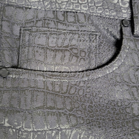 NWT Elie Tahari Azella Jean Crocodile Embossed Print Size 10 #429 - Picture 8 of 9